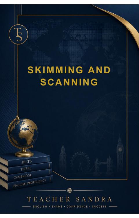Skimming & Scanning cover